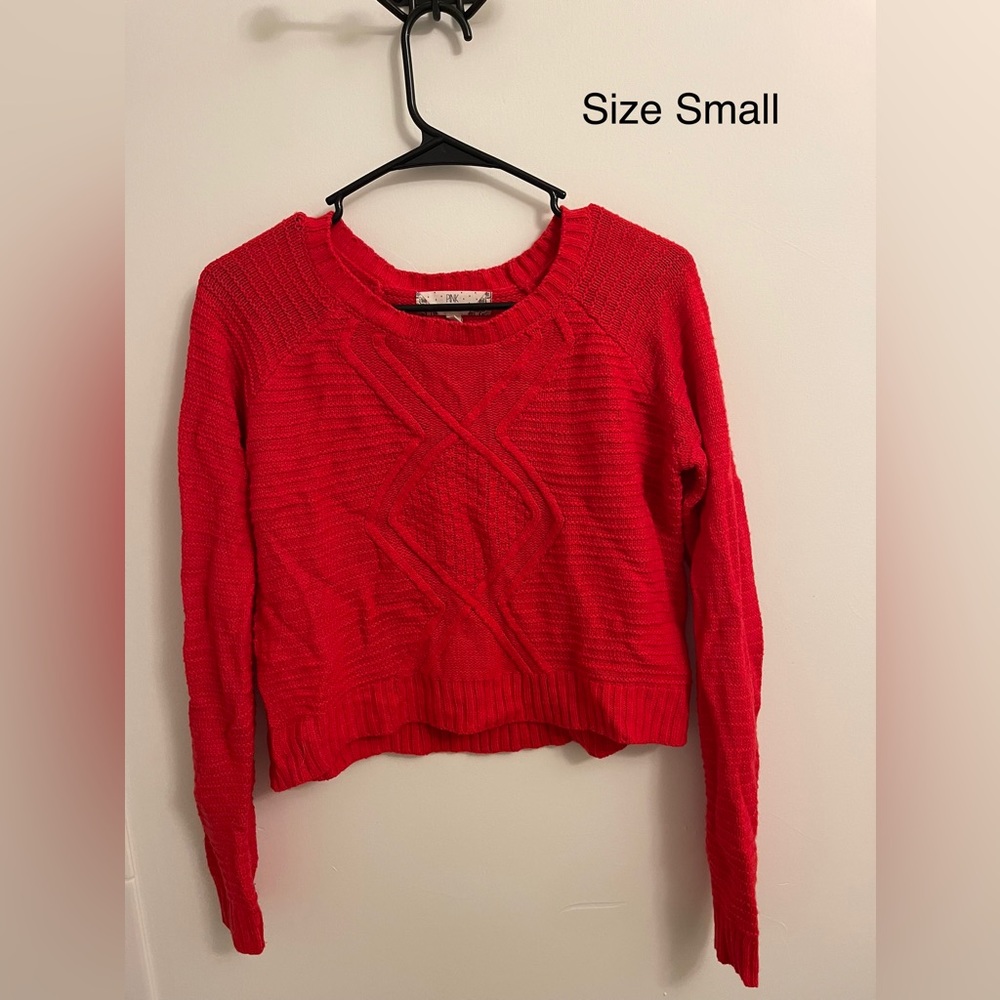 Red sweater size small